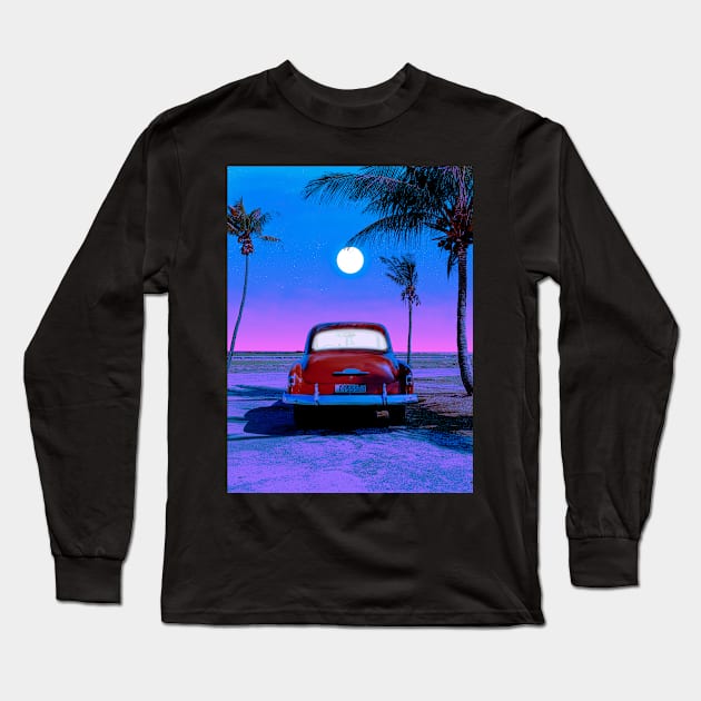 Retro Summer 2 Long Sleeve T-Shirt by funglazie